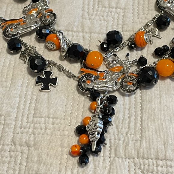 Harley-Davidson inspired Statement Necklace - Picture 5 of 6